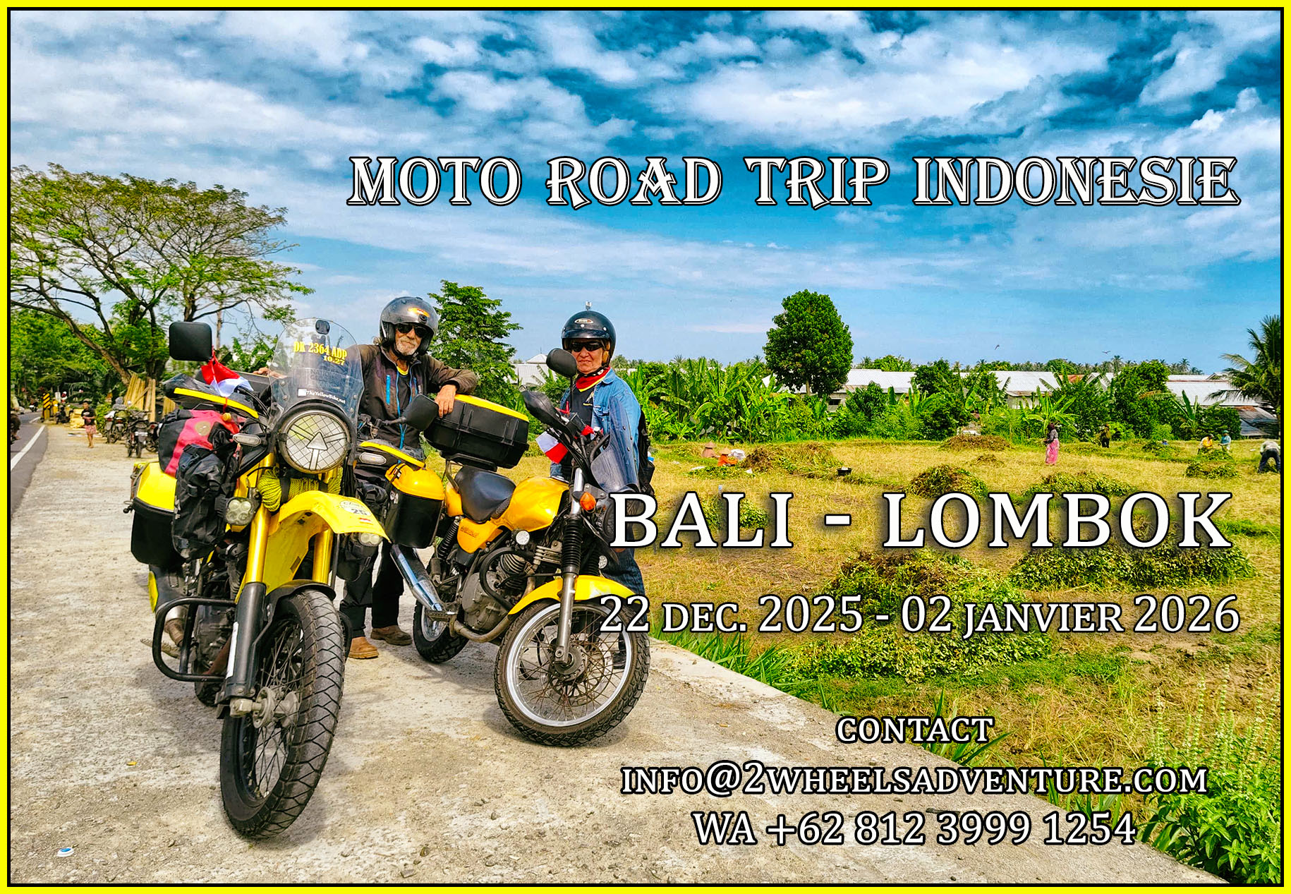 voyage moto Bali et Lombok